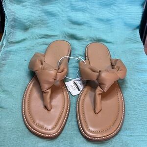 J. Crew Women's Tan Knotted Sandals